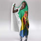 Personalised Afro Gabon Hooded Blanket Gabonese Union Travail and Justice