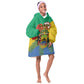 Personalised Afro Gabon Kid Wearable Blanket Hoodie Gabonese Union Travail and Justice