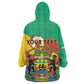 Personalised Afro Gabon Kid Wearable Blanket Hoodie Gabonese Union Travail and Justice