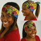 Personalised Afro Gabon Neck Gaiter Gabonese Union Travail and Justice LT15