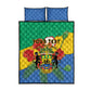 Personalised Afro Gabon Quilt Bed Set Gabonese Union Travail and Justice