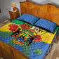 Personalised Afro Gabon Quilt Bed Set Gabonese Union Travail and Justice