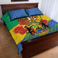 Personalised Afro Gabon Quilt Bed Set Gabonese Union Travail and Justice