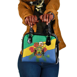 Personalised Afro Gabon Shoulder Handbag Gabonese Union Travail and Justice
