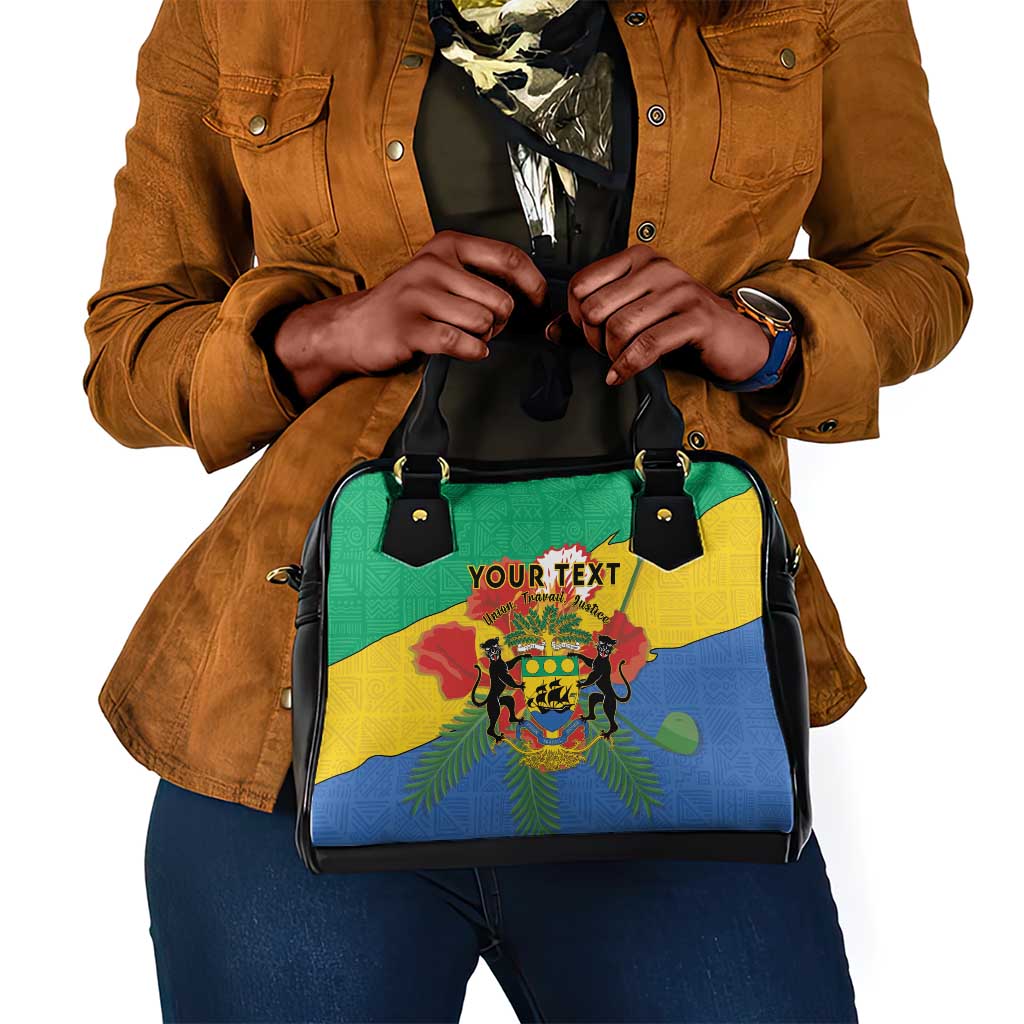 Personalised Afro Gabon Shoulder Handbag Gabonese Union Travail and Justice