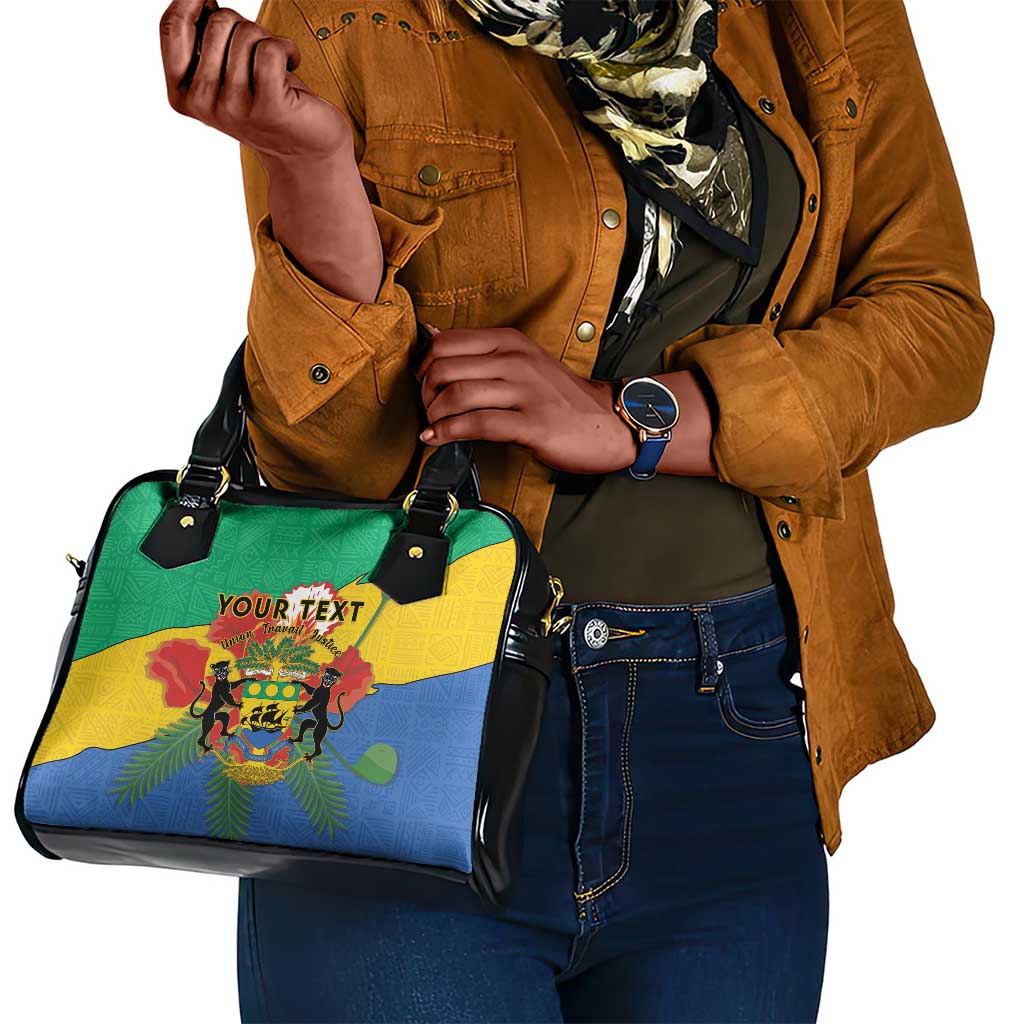 Personalised Afro Gabon Shoulder Handbag Gabonese Union Travail and Justice