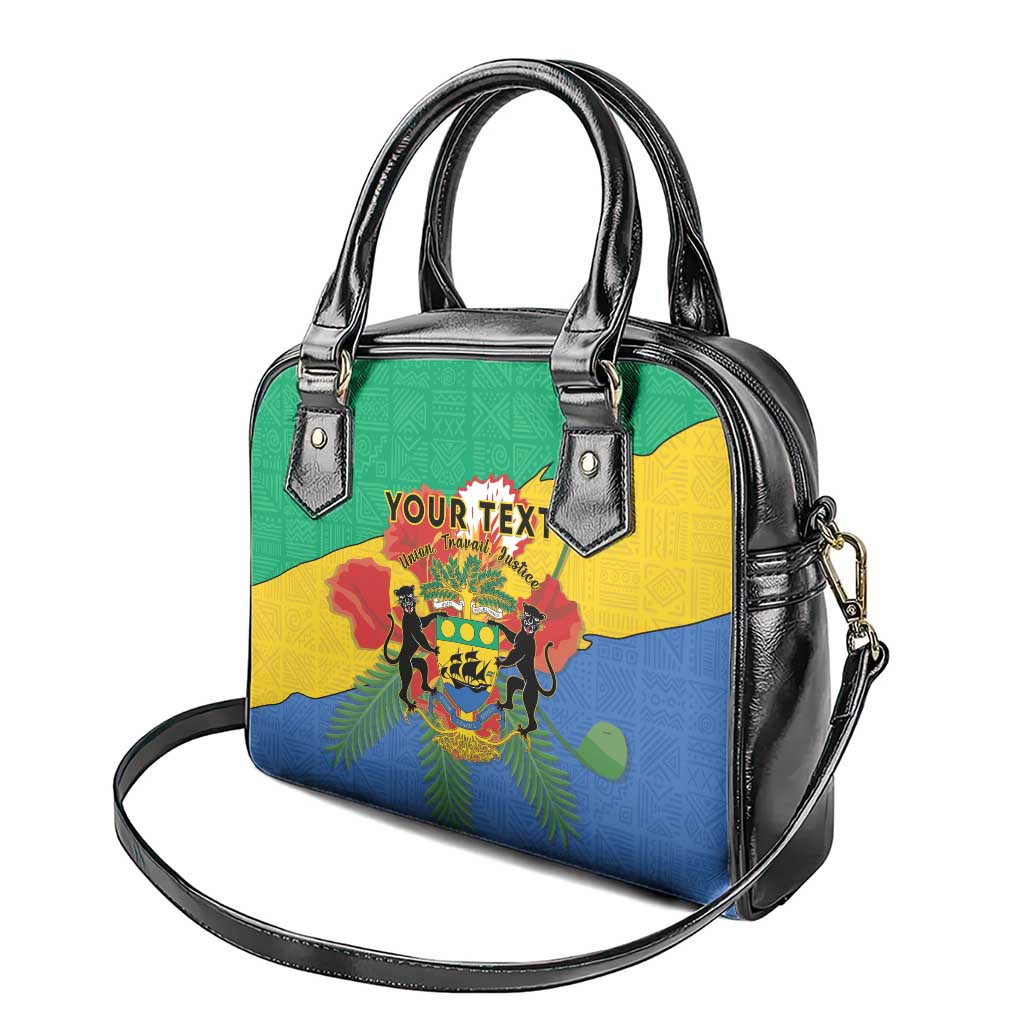 Personalised Afro Gabon Shoulder Handbag Gabonese Union Travail and Justice