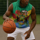 Personalised Afro Gabon Sleeveless Hoodie Gabonese Union Travail and Justice - African Pride