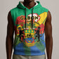 Personalised Afro Gabon Sleeveless Hoodie Gabonese Union Travail and Justice - African Pride