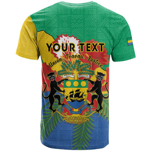 Personalised Afro Gabon T shirt Gabonese Union Travail and Justice
