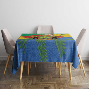 Personalised Afro Gabon Tablecloth Gabonese Union Travail and Justice