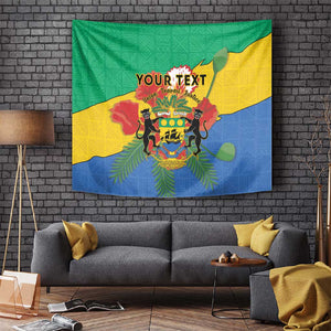 Personalised Afro Gabon Tapestry Gabonese Union Travail and Justice