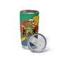 Personalised Afro Gabon Tumbler Cup Gabonese Union Travail and Justice