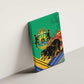 Afro Gabon Canvas Wall Art Black Panther With Coat Of Arms