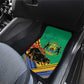 Afro Gabon Car Mats Black Panther With Coat Of Arms