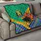 Afro Gabon Quilt Black Panther With Coat Of Arms