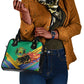 Afro Gabon Shoulder Handbag Black Panther With Coat Of Arms