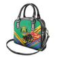 Afro Gabon Shoulder Handbag Black Panther With Coat Of Arms