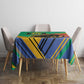 Afro Gabon Tablecloth Black Panther With Coat Of Arms
