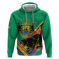 Afro Gabon Zip Hoodie Black Panther With Coat Of Arms