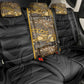 African Tribal Heritage Back Car Seat Cover Black Gold Pattern