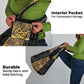 African Tribal Heritage Grocery Bag Black Gold Pattern