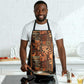 African Tribal Heritage Apron Earth Tone Pattern
