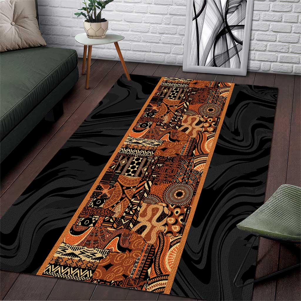 African Area Rug African Tribal Heritage Area Rug Earth Tone Pattern by African Pride Shop