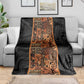 African Tribal Heritage Blanket Earth Tone Pattern