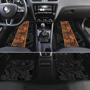 African Tribal Heritage Car Mats Earth Tone Pattern