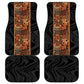 African Tribal Heritage Car Mats Earth Tone Pattern