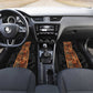 African Tribal Heritage Car Mats Earth Tone Pattern