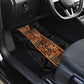 African Tribal Heritage Car Mats Earth Tone Pattern