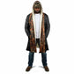 African Tribal Heritage Cloak Earth Tone Pattern