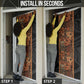 African Tribal Heritage Door Cover Earth Tone Pattern