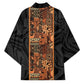 African Tribal Heritage Kimono Earth Tone Pattern