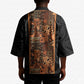 African Tribal Heritage Kimono Earth Tone Pattern