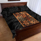 African Tribal Heritage Quilt Bed Set Earth Tone Pattern