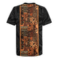 African Tribal Heritage Rugby Jersey Earth Tone Pattern