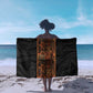 African Tribal Heritage Sarong Earth Tone Pattern