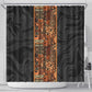 African Tribal Heritage Shower Curtain Earth Tone Pattern