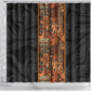 African Tribal Heritage Shower Curtain Earth Tone Pattern