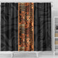 African Tribal Heritage Shower Curtain Earth Tone Pattern