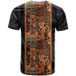 African Tribal Heritage T shirt Earth Tone Pattern