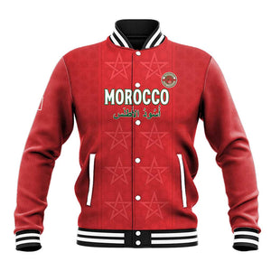 Custom Morocco Football Baseball Jacket Allez les Lions de lAtlas