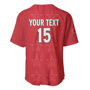 Custom Morocco Football Baseball Jersey Allez les Lions de lAtlas