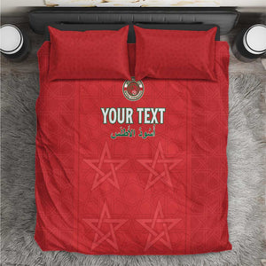 Custom Morocco Football Bedding Set Allez les Lions de lAtlas