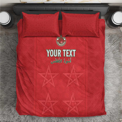 Custom Morocco Football Bedding Set Allez les Lions de lAtlas