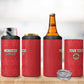 Custom Morocco Football 4 in 1 Can Cooler Tumbler Allez les Lions de lAtlas