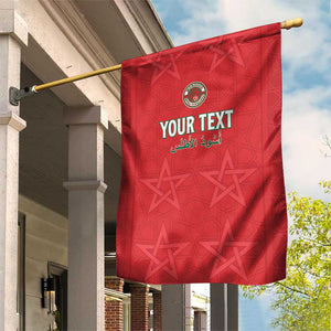 Custom Morocco Football Garden Flag Allez les Lions de lAtlas